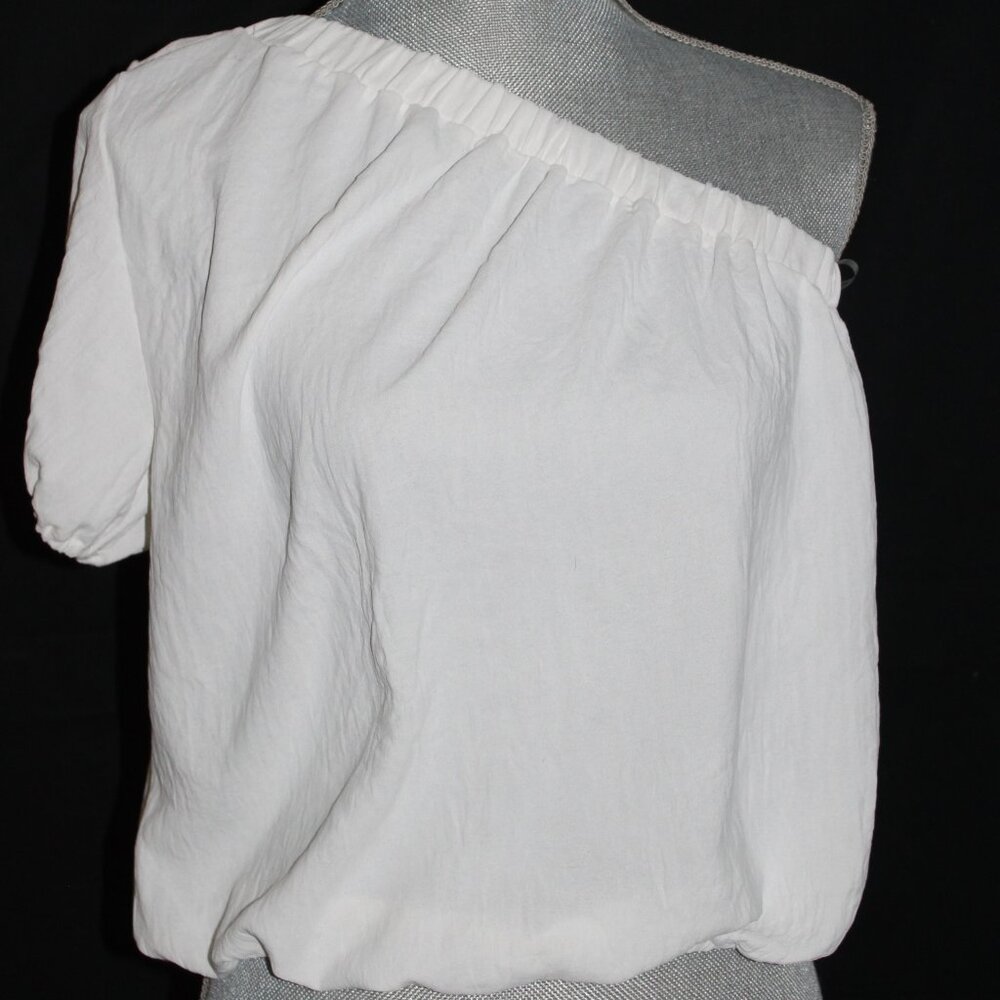 Cherish White Blouse One Shoulder